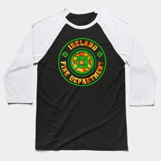 Ireland Fire Department T-Shirt Irish Firefighter Gift Tee Baseball T-Shirt